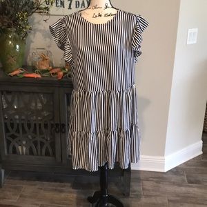 Main striped dress. NWOT